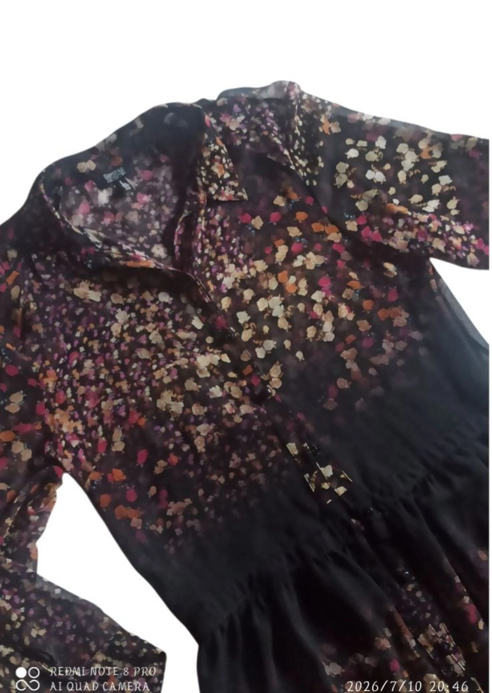 Vestido camisero kimono floral – photo 11
